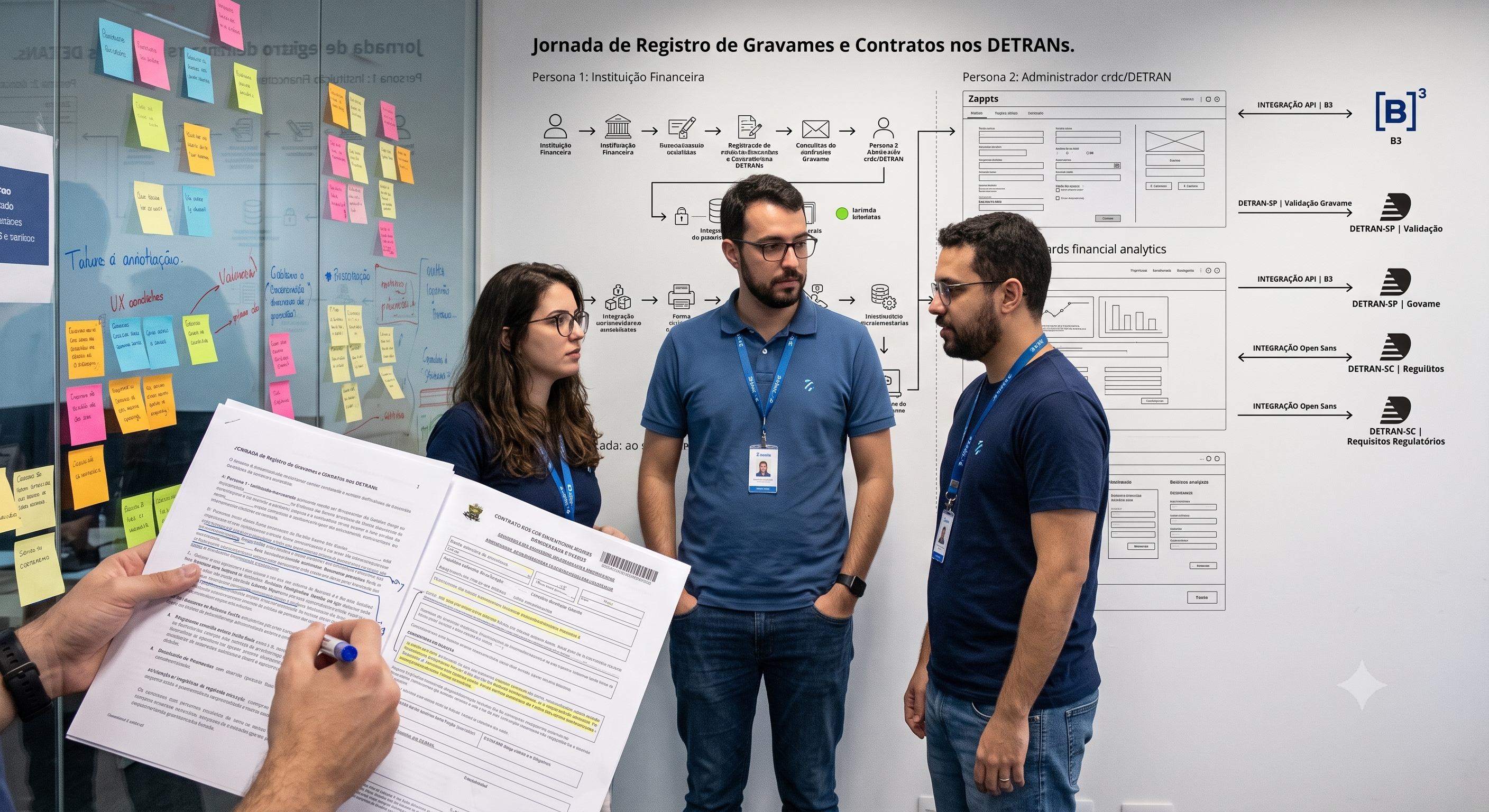 Interface para registro e consulta de contratos nos DETRANs garante rastreabilidade e escalabilidade na integração direta com a B3