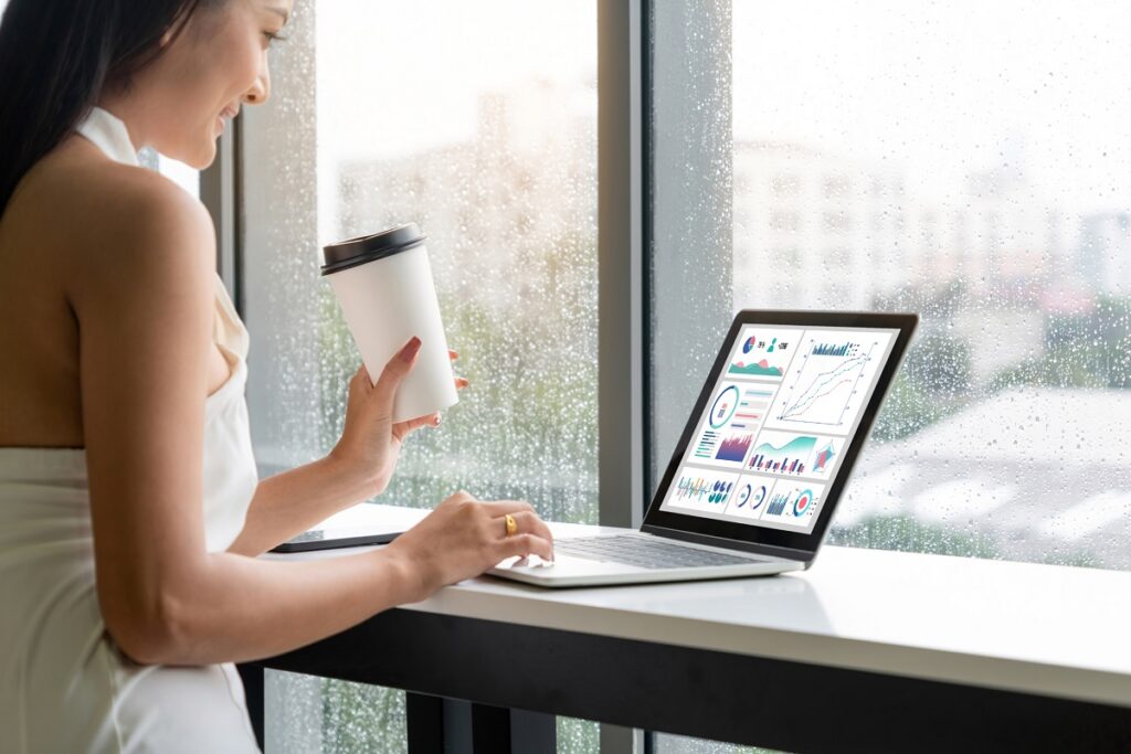 Business data dashboard