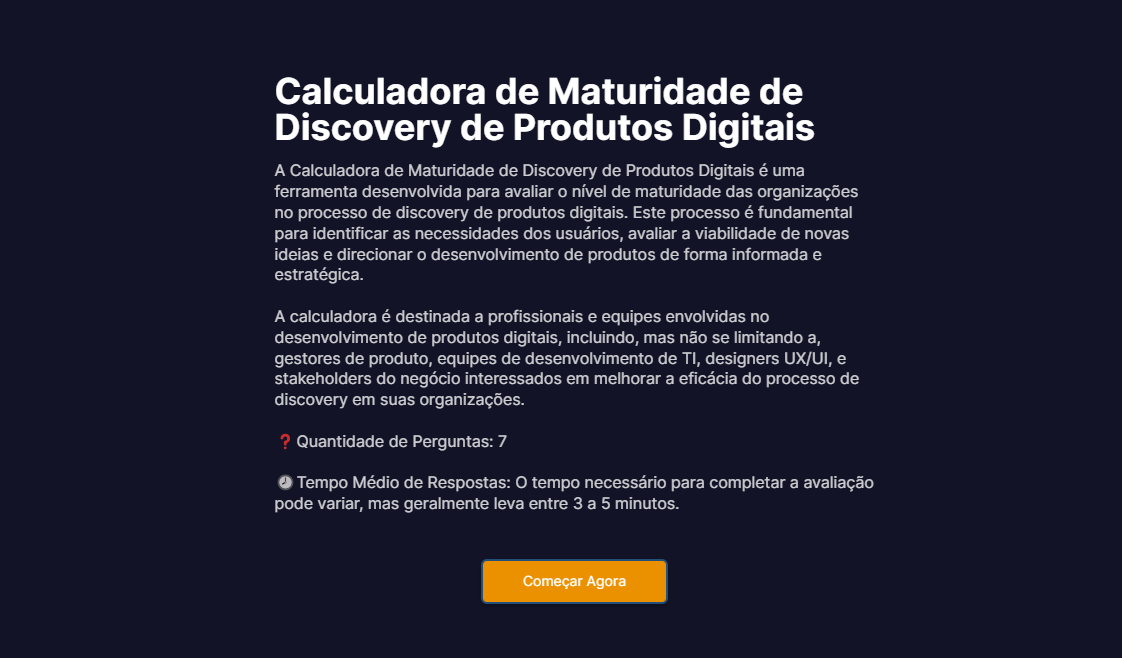 Zappts Digital Product Discovery Maturity Calculator