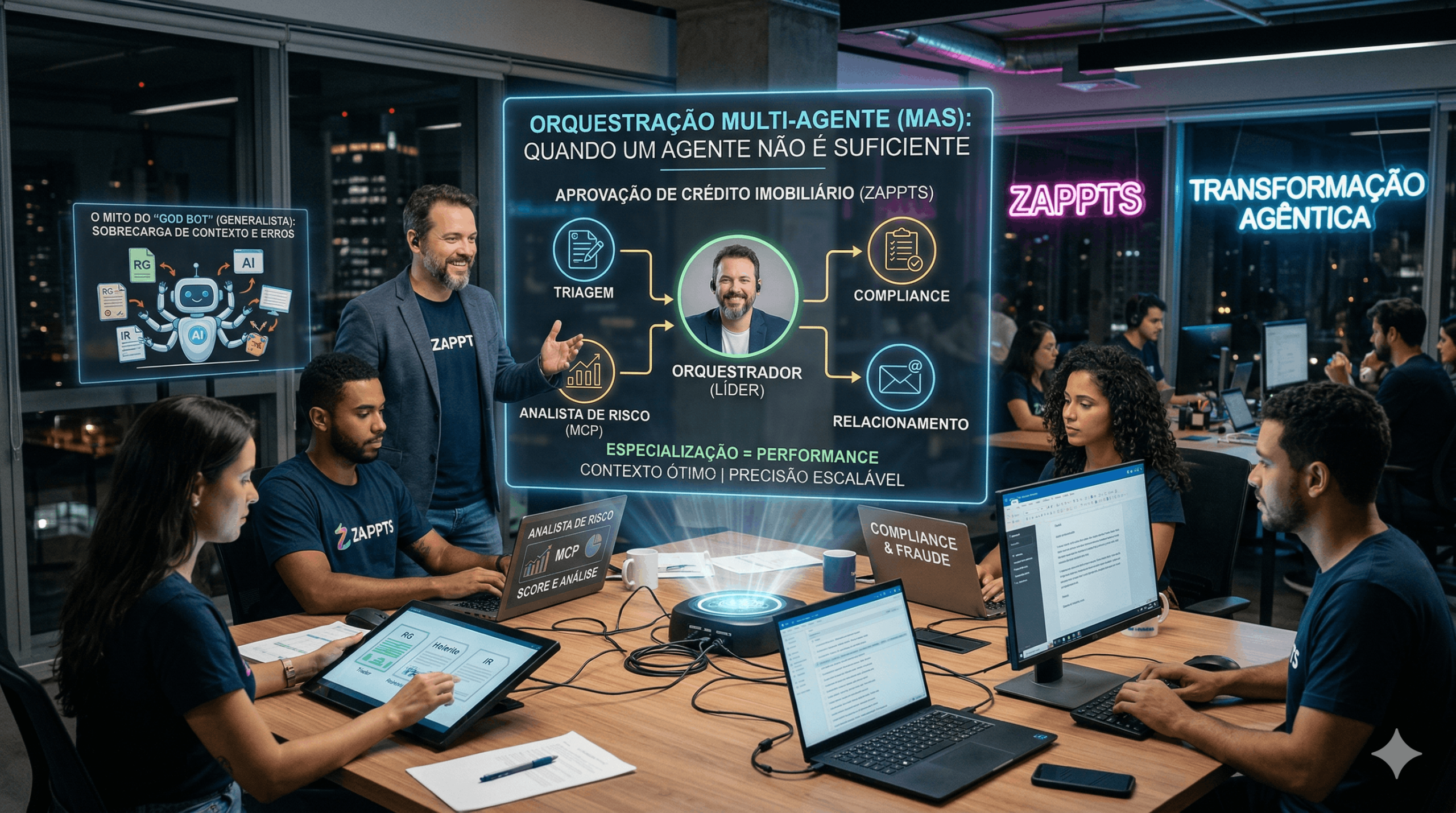 Orquestração Multi-Agente (MAS): Quando um Agente de IA não é suficiente